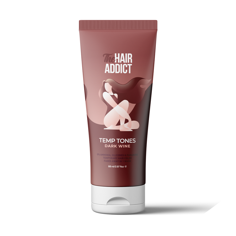 The Hair Addict Temp Tones – Dark wine