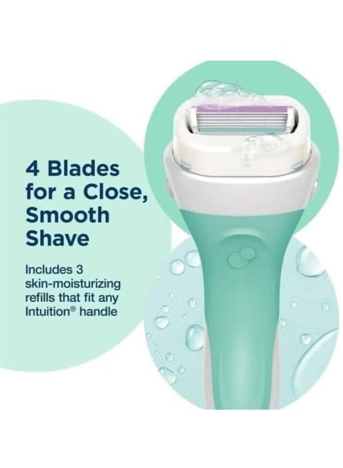 Schick Intuition Intuition Sensitive Care Razor 1 handle + 2 cartridges