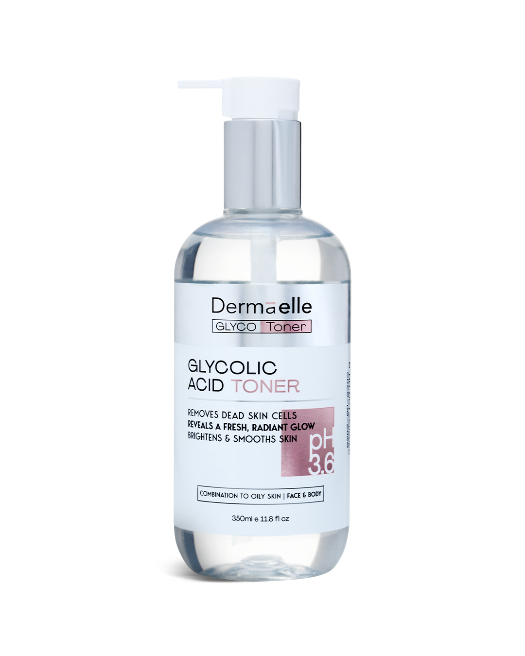 Dermaelle Gentle Exfoliating & Radiance Glycolic Acid Toner 350ml 350ml