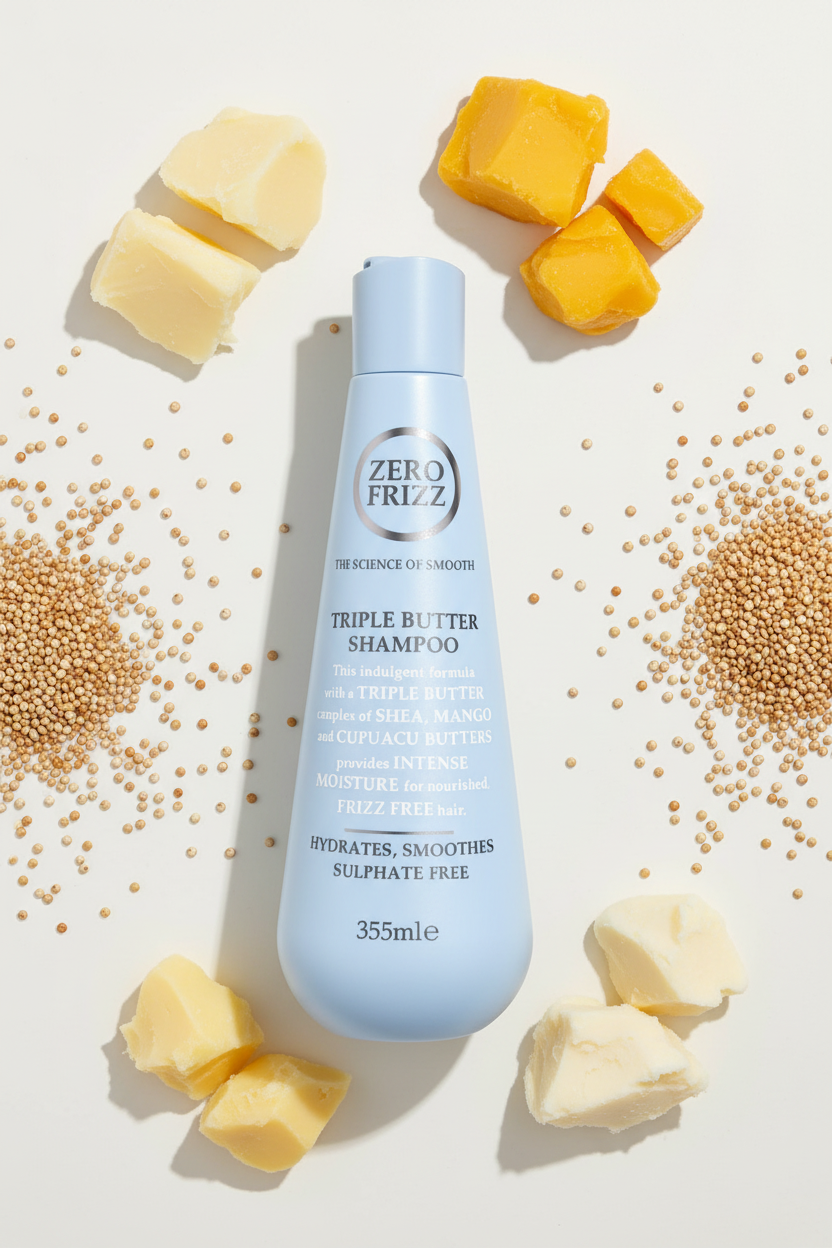 Zero Frizz Triple Butter Shampoo 355ml