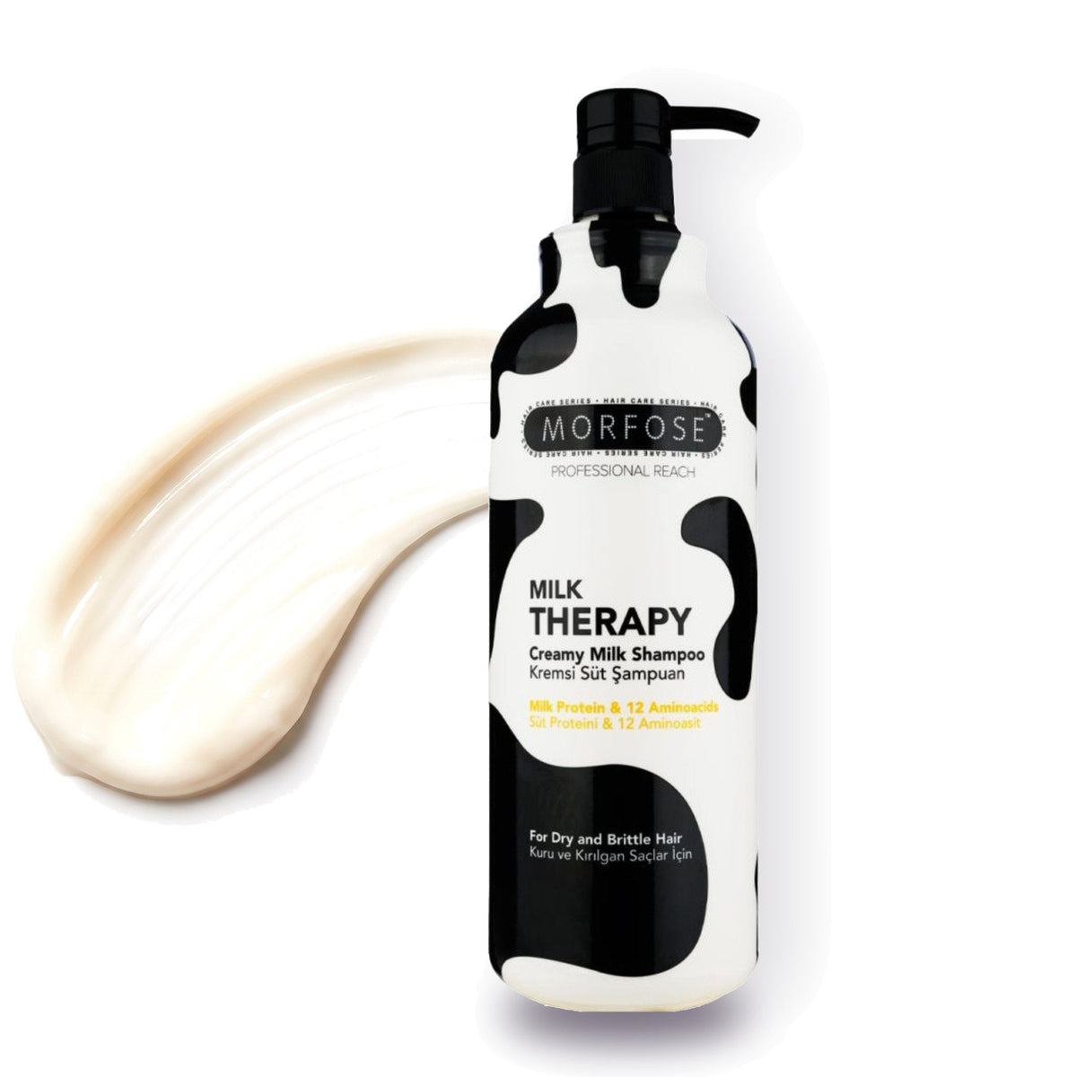 Morfose Milk Therapy Shampoo for Dry, Brittle Hair 500ml