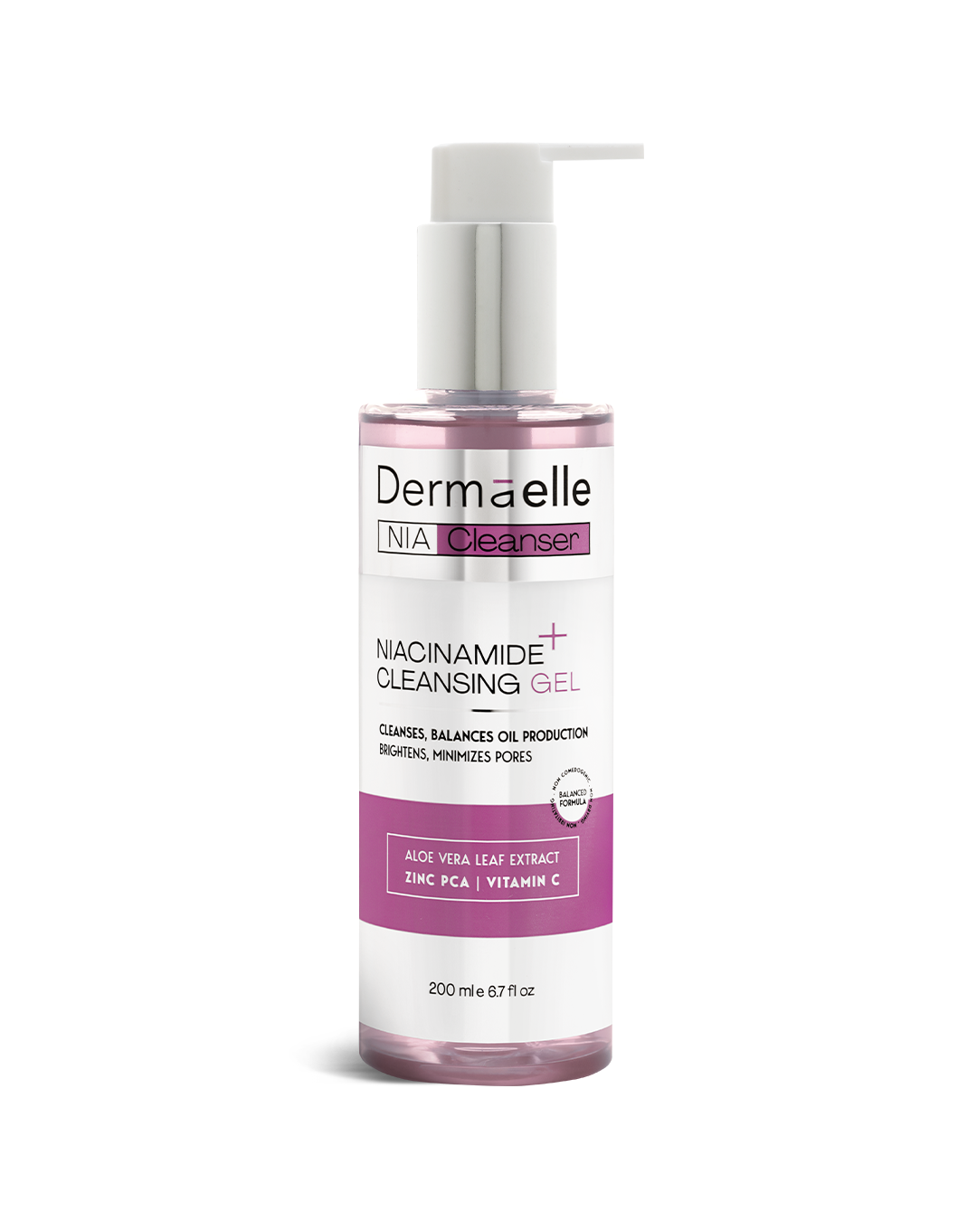 Dermaelle Oil Control & Brightening Niacinamide Cleanser 200ml 200ml