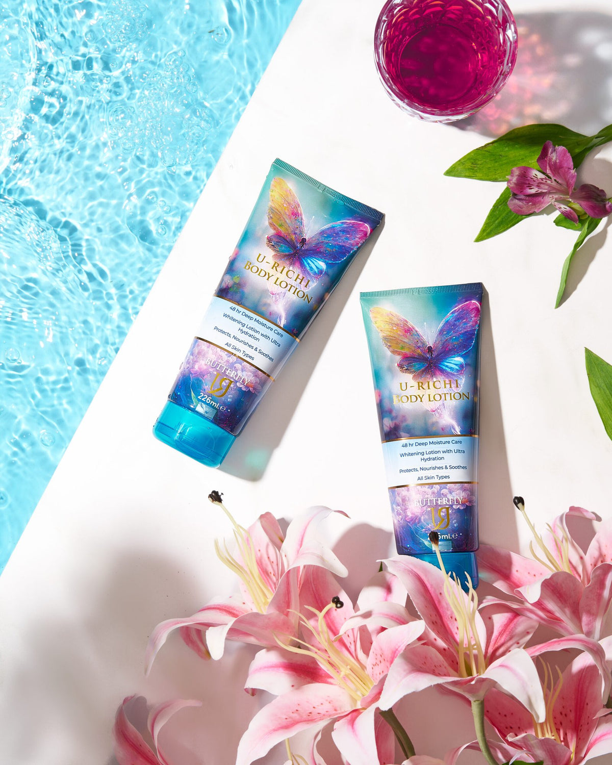 U-Richi Body Lotion Butterfly 226ml