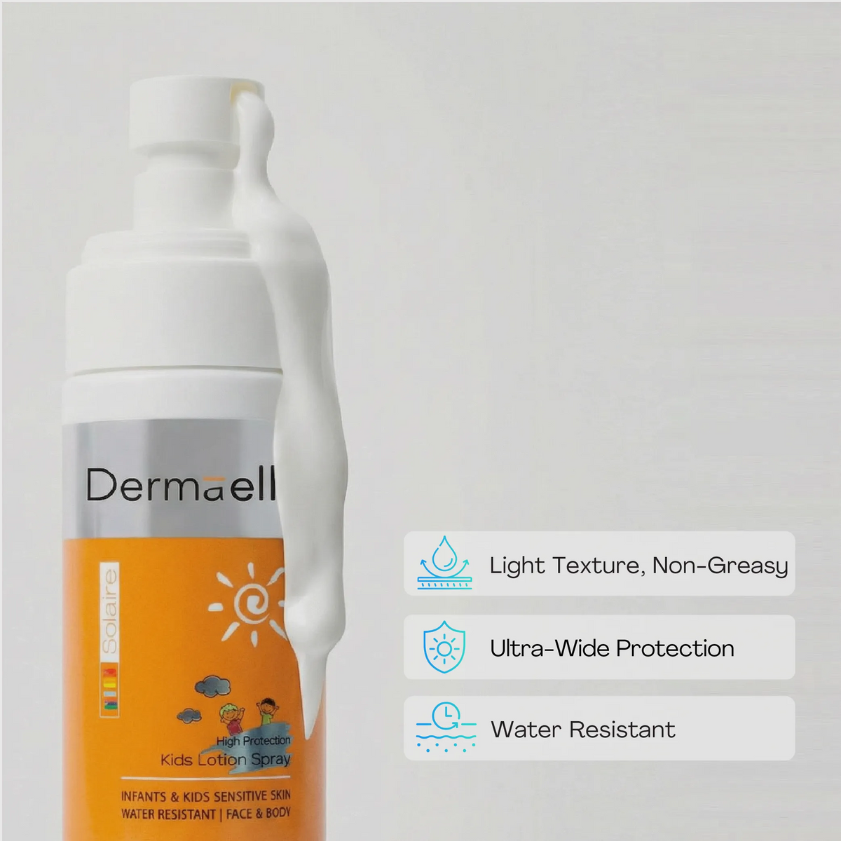 Dermaelle UV Defense SPF 50 Kids Lotion Spray 200ml 200ml